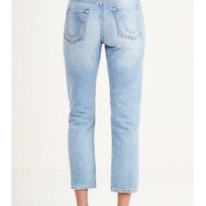 True Religion - Distressed Cropped Jeans